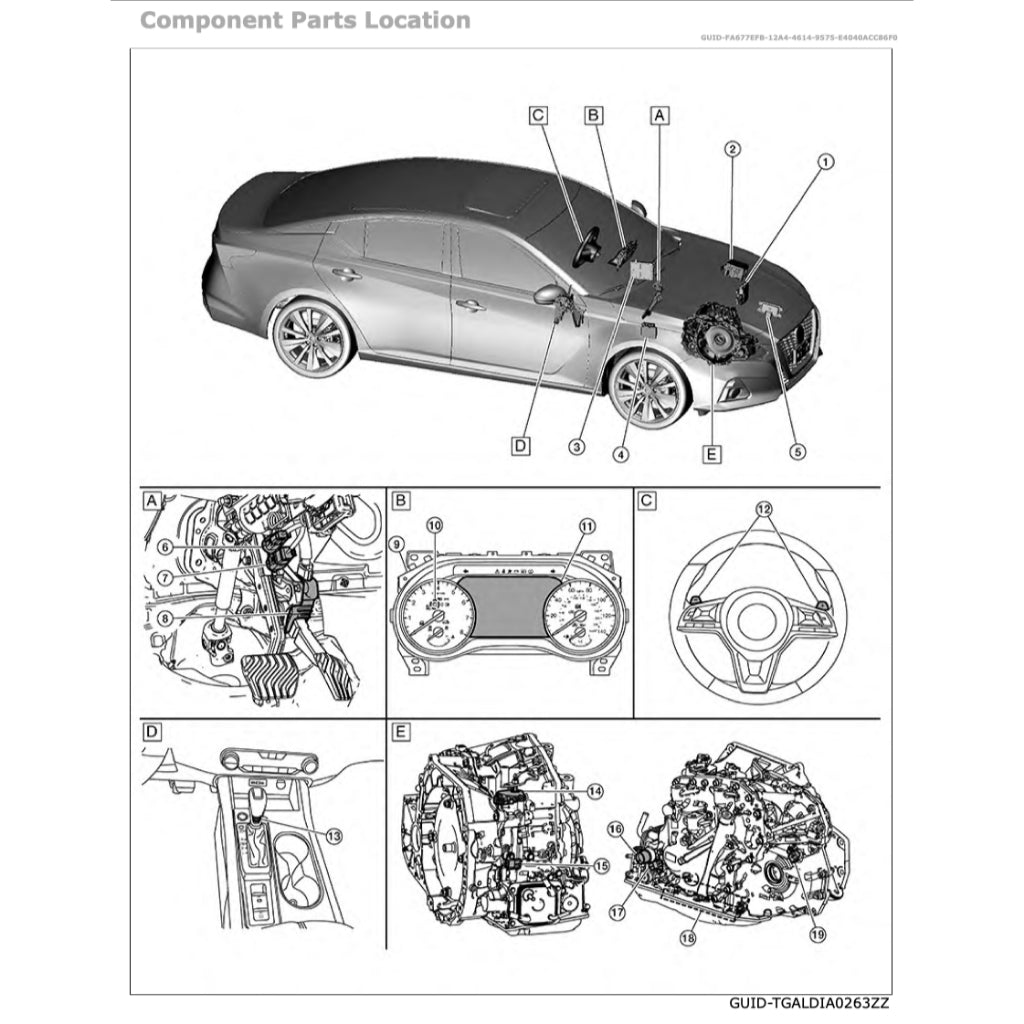 NISSAN ALTIMA L34 (2018+) SERVICE WORKSHOP MANUAL