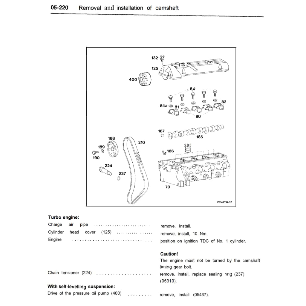 MERCEDES-BENZ ENGINE OM602 SERVICE REPAIR MANUAL