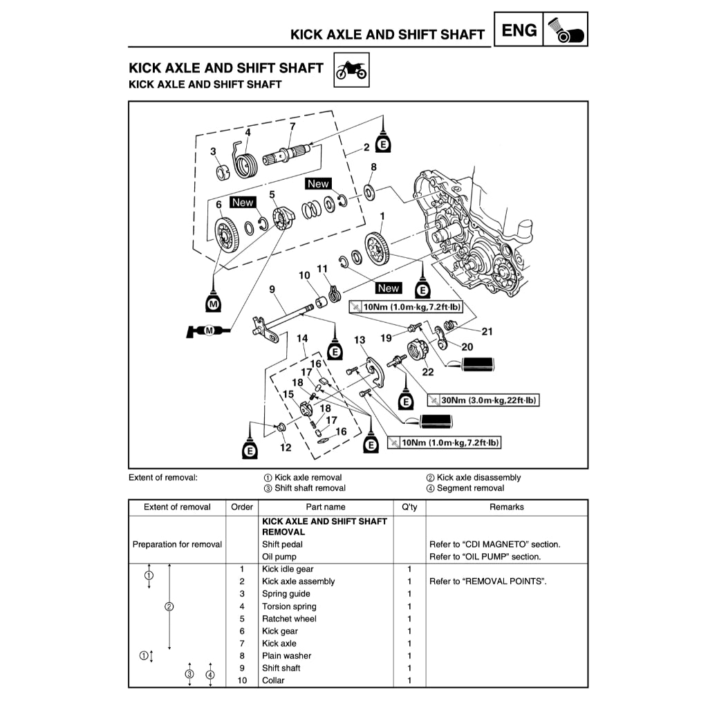 YAMAHA WR400 WR426 (1998-2003) SERVICE WORKSHOP MANUAL
