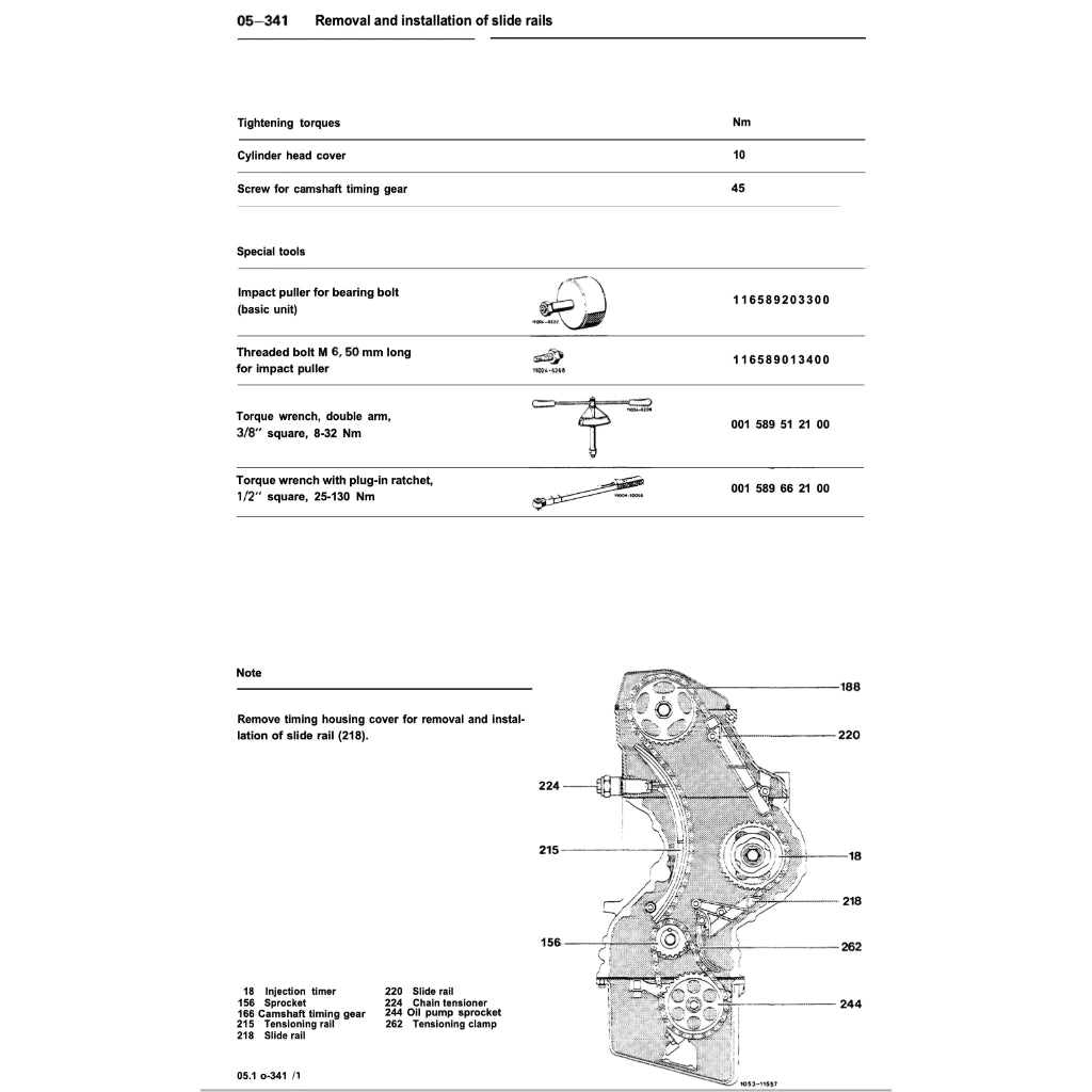 MERCEDES-BENZ ENGINE OM601 SERVICE REPAIR MANUAL