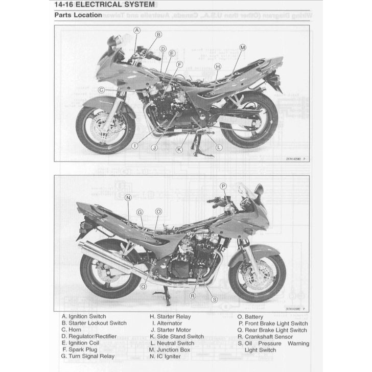KAWASAKI ZR-7S (1999-2005) SERVICE WORKSHOP MANUAL+ PARTS CATALOGUE+ OWNER'S MANUAL