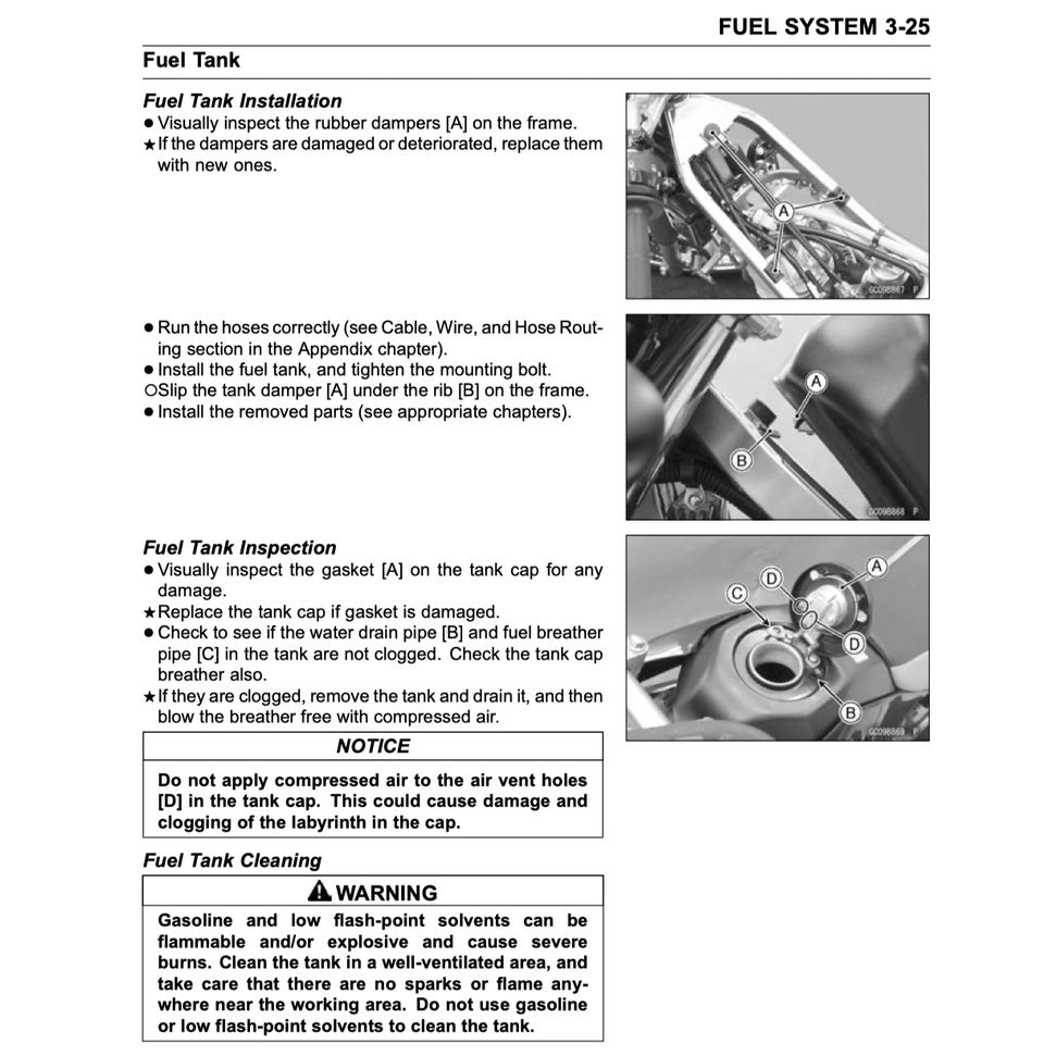 KAWASAKI KLX150L (2014-2018) SERVICE WORKSHOP MANUAL +PARTS CATALOGUE + OWNER'S MANUAL