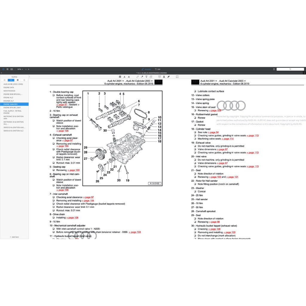 Audi A4 B6-B7 (2002-2008) FACTORY SERVICE REPAIR WORKSHOP MANUAL