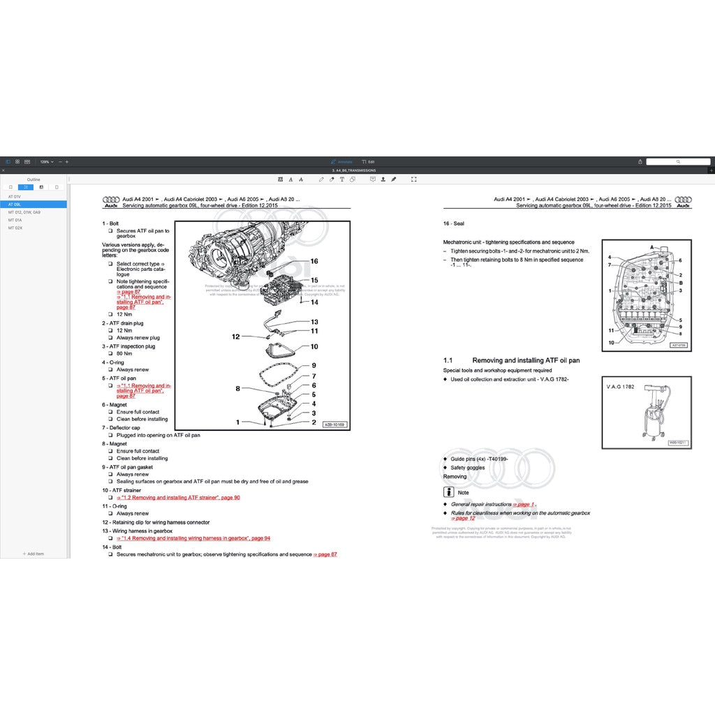 Audi A4 B6-B7 (2002-2008) FACTORY SERVICE REPAIR WORKSHOP MANUAL
