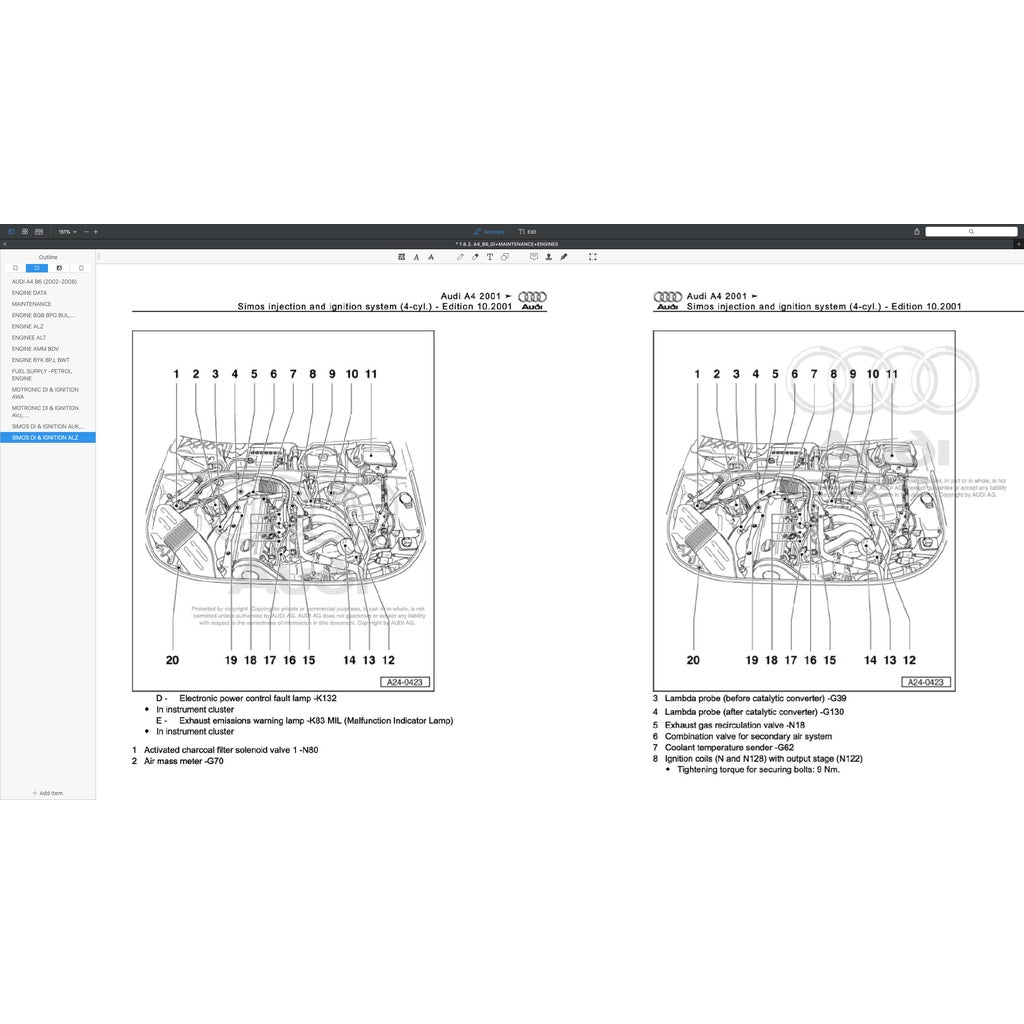Audi A4 B6-B7 (2002-2008) FACTORY SERVICE REPAIR WORKSHOP MANUAL