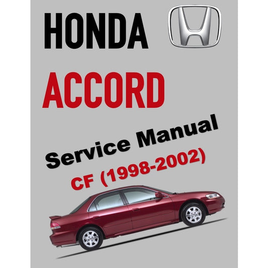 HONDA ACCORD 6 CF (1998-2002) SERVICE WORKSHOP MANUAL