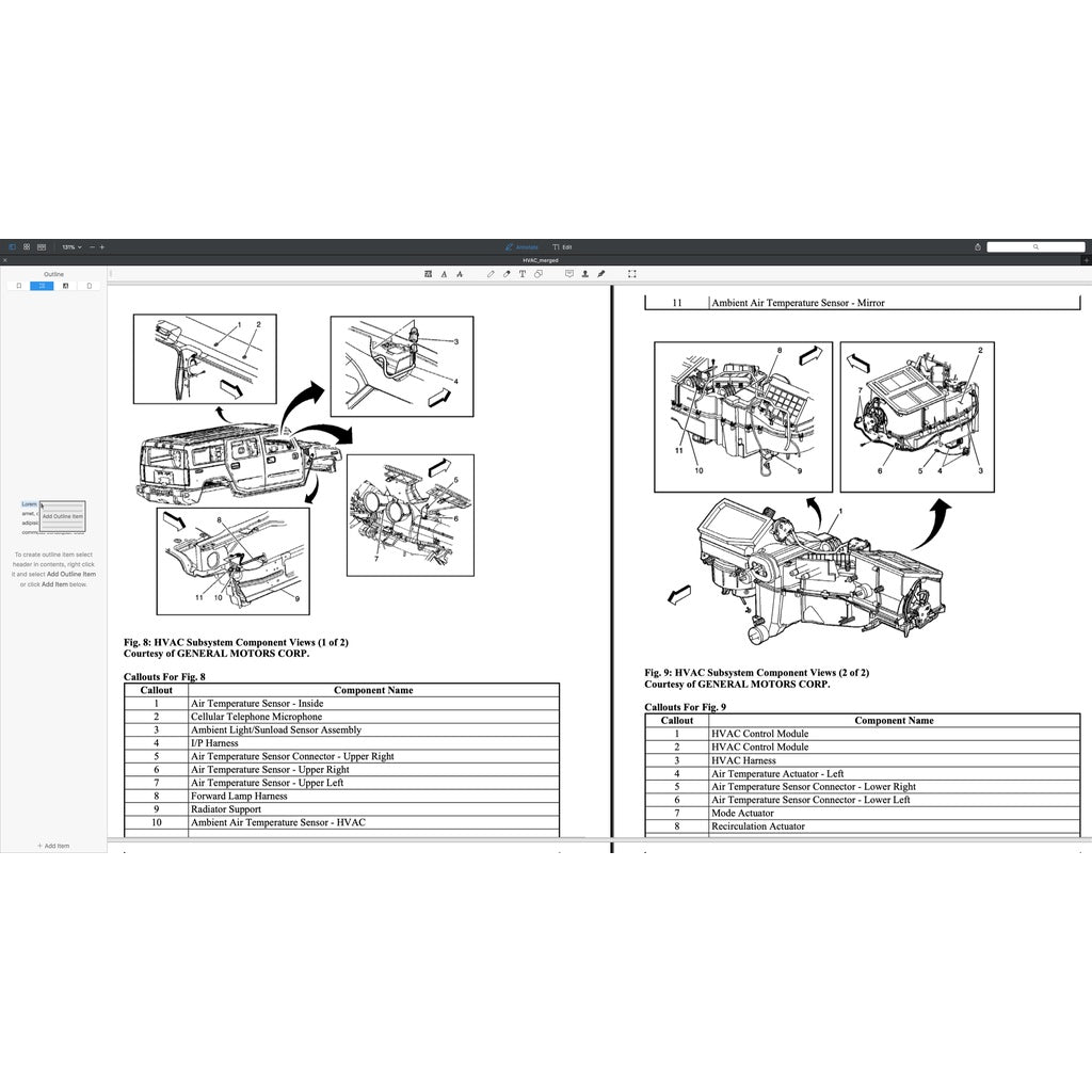 HUMMER H2 (2003-2009) SERVICE WORKSHOP MANUAL