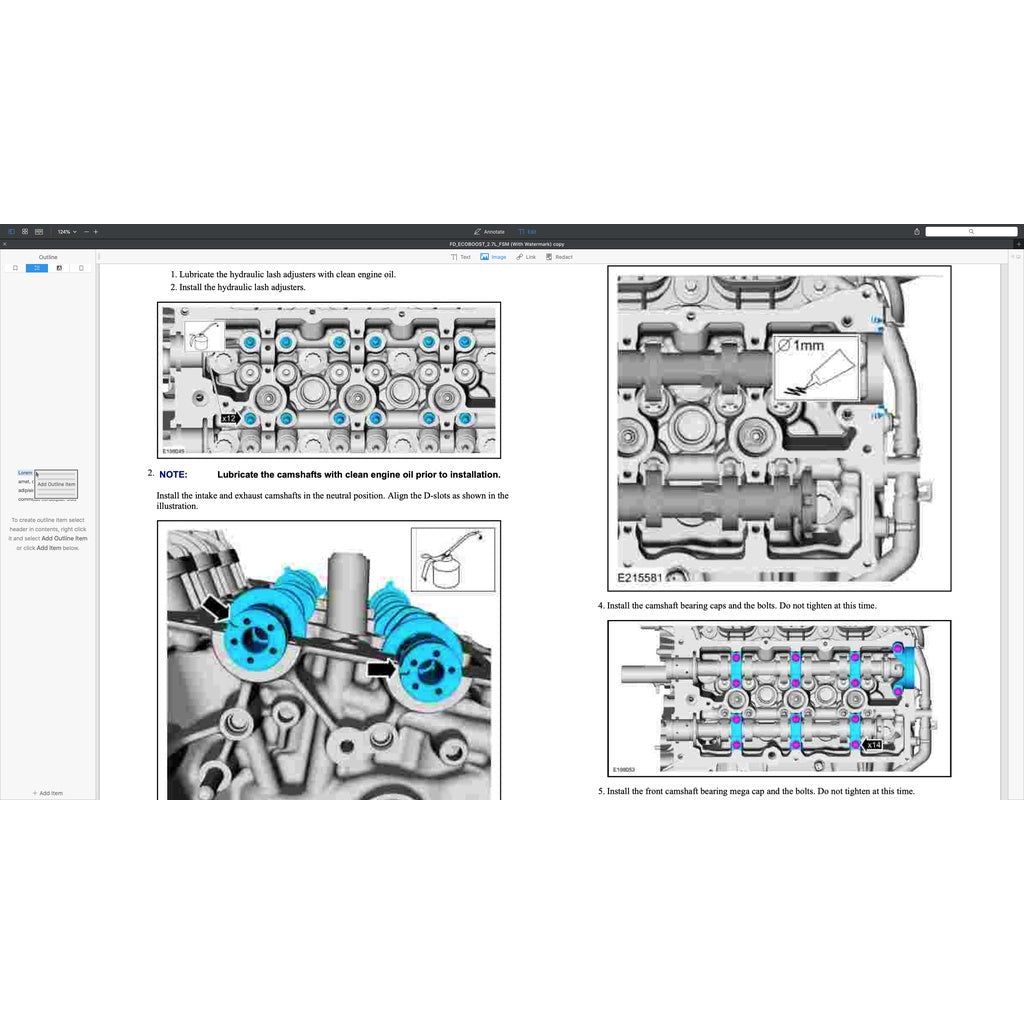 FORD 2.7L ECOBOOST ENGINE SERVICE REPAIR MANUAL