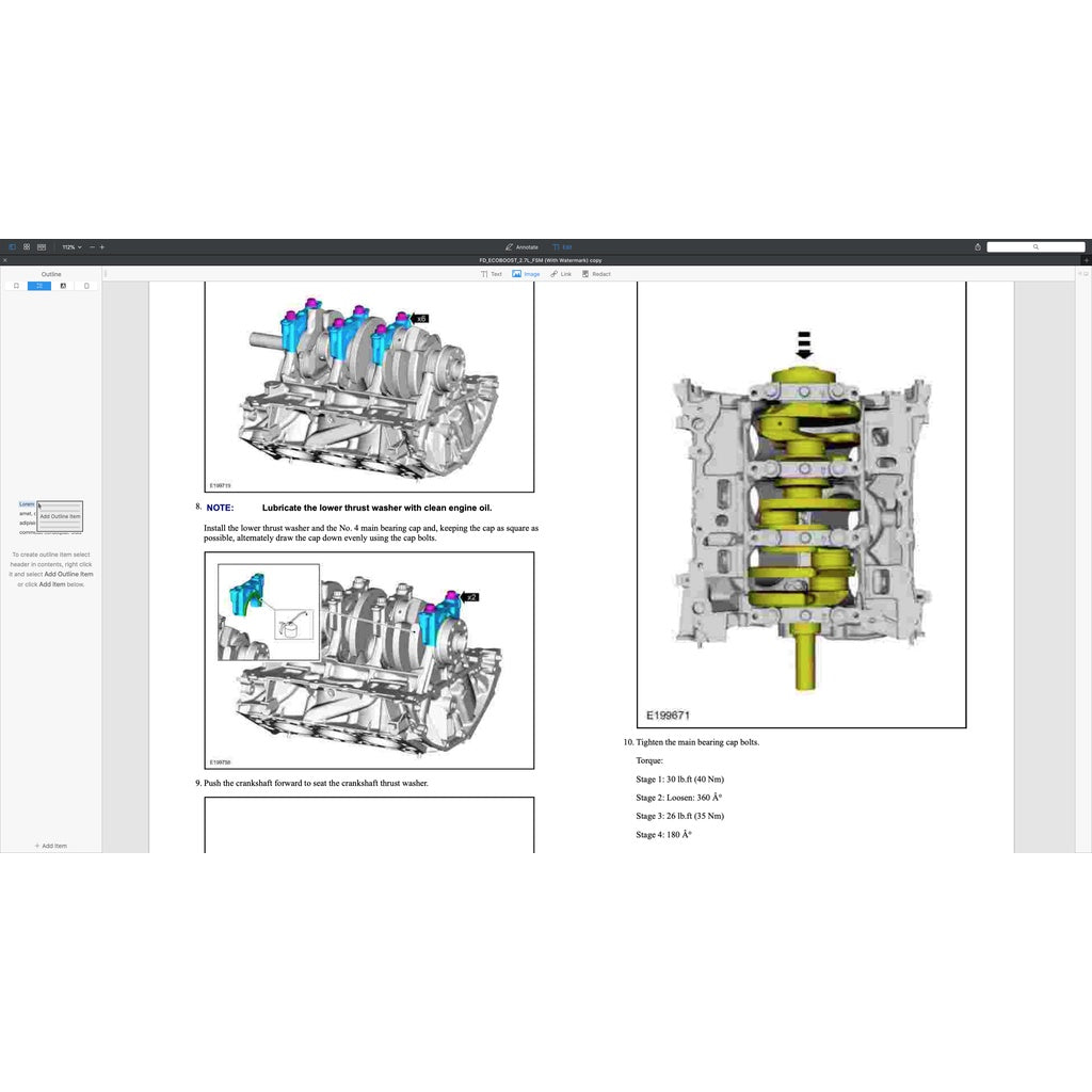 FORD 2.7L ECOBOOST ENGINE SERVICE REPAIR MANUAL