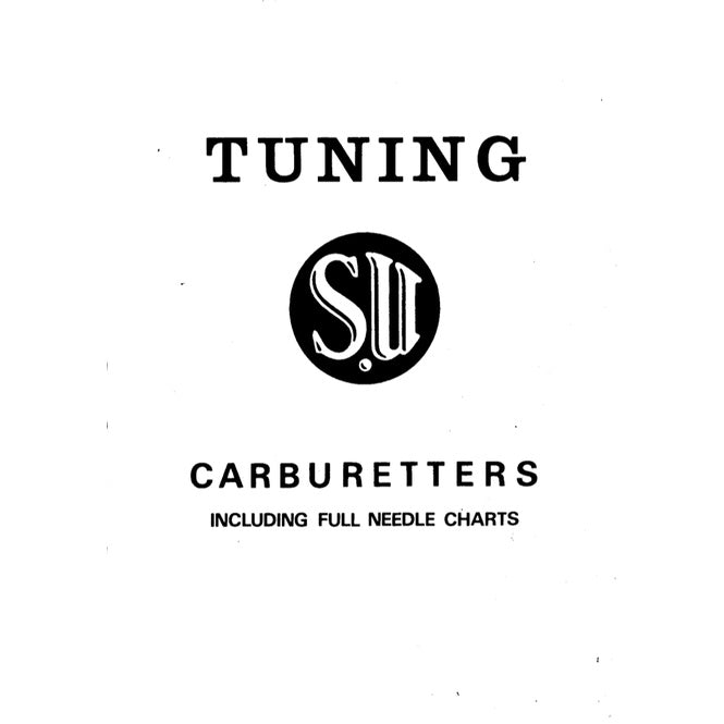 [CLASSIC] TWIN "SU" CARBURETTOR TUNING MANUALS / MINI / AUSTIN / MORRIS / MG / TRIUMPH / JAGUAR / VOLVO