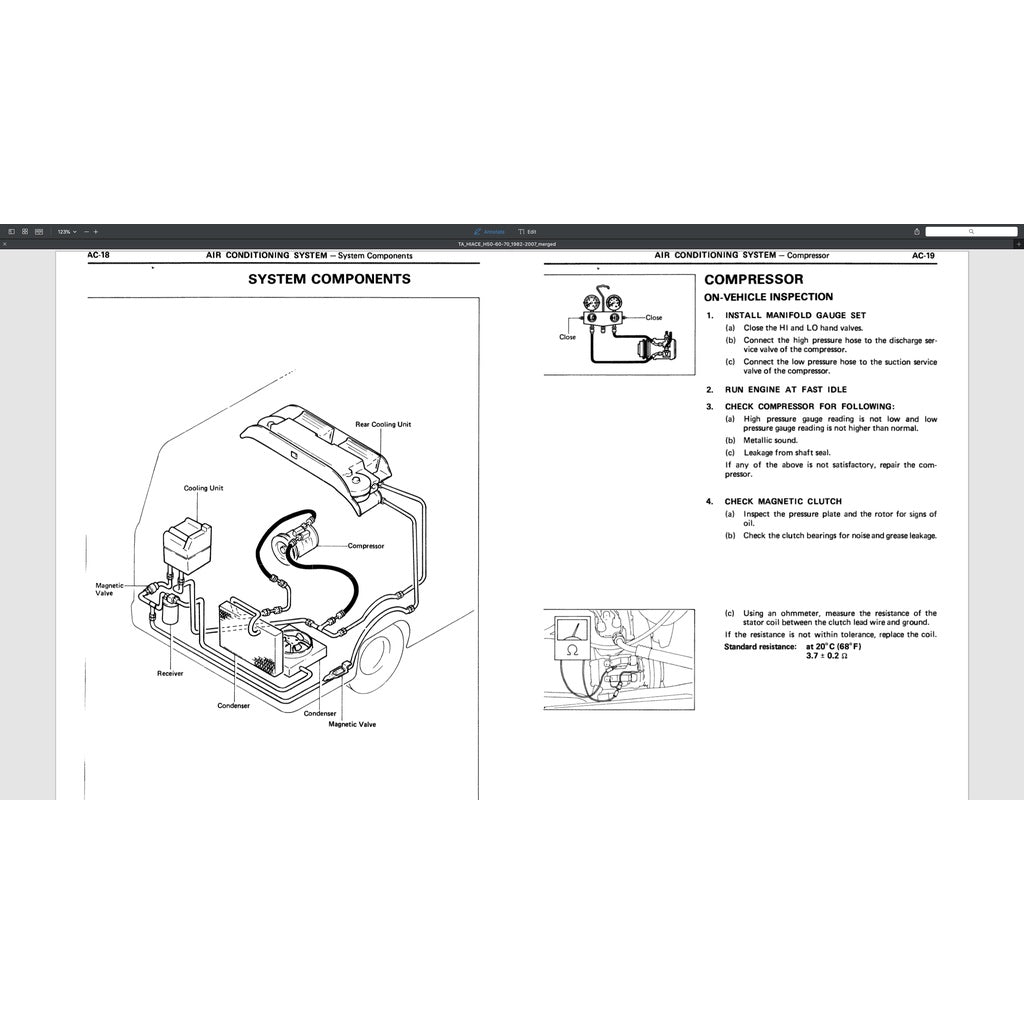 TOYOTA HIACE H50/60/70 (1982-2007) SERVICE WORKSHOP MANUAL