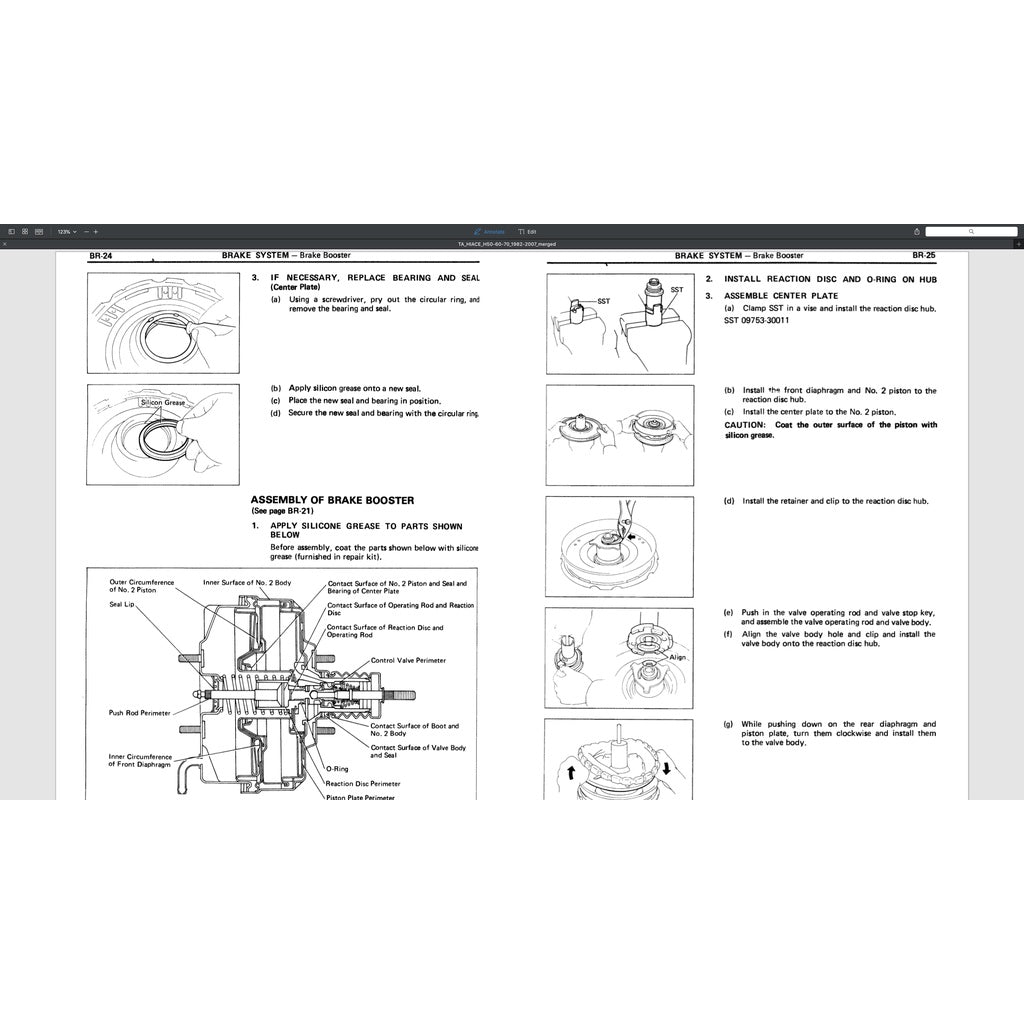 TOYOTA HIACE H50/60/70 (1982-2007) SERVICE WORKSHOP MANUAL